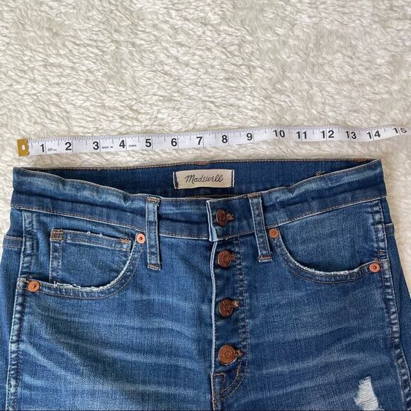 MADEWELL 10" High-Rise Skinny Jeans Wash: Button-Front TENCEL™ Denim Edition - Picture 4 of 10